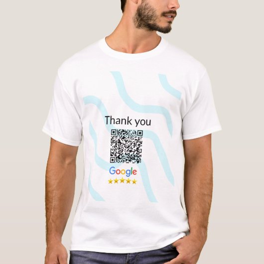 T-shirt Simple minimum q r code ajouter logo code d'analys (Devant)