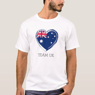 T-shirt Simple Modern England Fan UK Nom de l'équipe du dr