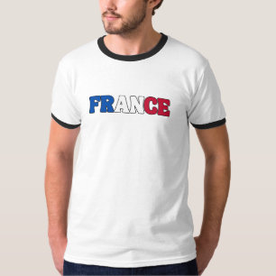 T-shirt Simple moderne France National Drapeau