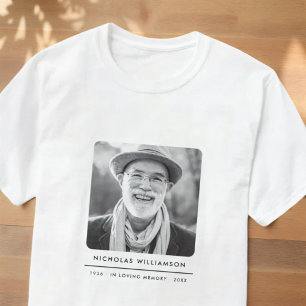 T-shirt Simple Moderne Mémorial Souvenir Photo Personnalis
