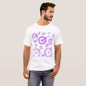 T-SHIRT SIMPLE MODERNE MODERNE MONOGRAM ÉLÉGANT CHIC STYLE (Devant entier)
