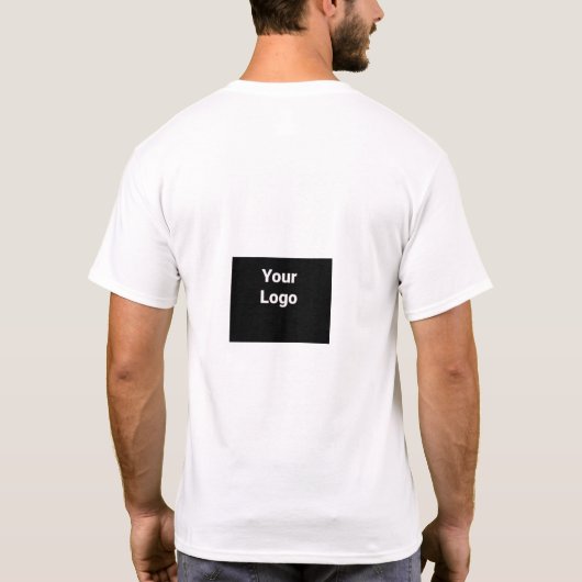 T-SHIRT SIMPLE MODERNE MODERNE MONOGRAM ÉLÉGANT CHIC STYLE (Dos)