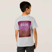 T-SHIRT SIMPLE MODERNE MODERNE MONOGRAM ÉLÉGANT CHIC STYLE (Dos entier)