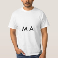 Simple monogramme ajouter votre nom lettre man min