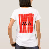 T-shirt Simple monogramme ajouter votre nom lettre man min (Dos)