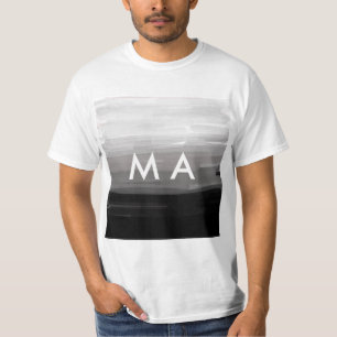 T-shirt Simple monogramme ajouter votre nom lettre man min