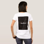 T-shirt Simple monogramme ajouter votre nom lettre man min (Dos entier)