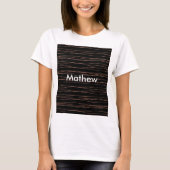 T-shirt Simple monogramme ajouter votre nom lettre man min (Devant)
