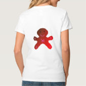 T-shirt simple personnalisé rose violet pétillant ajouter  (Dos)