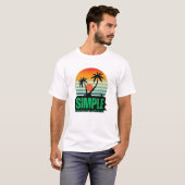 T-shirt simple pour hommes (Devant entier)
