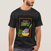 T-shirt "simple" pour hommes (Devant)