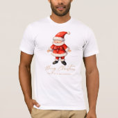 T-shirt Simple Santa Clause Christmas Blanc (Devant)