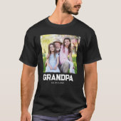 T-shirt simple texte Grand-père Établit (Devant)