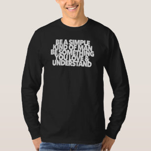 T-shirt Simple Type De Man Rock Music Chanson Lyrique Magi