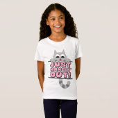 T-Shirt SIMPLEMENT À TRAINER ! Joli chat de dessin animé (Devant entier)