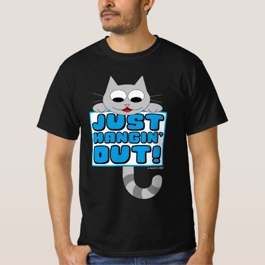 T-shirt SIMPLEMENT À TRAINER ! Joli chat de dessin animé (Devant)