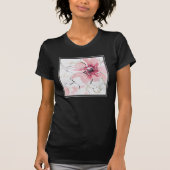 T-shirt Simplement aquarelle du rose | florale (Devant)