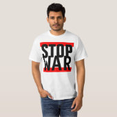 T-shirt Simplement la conception "barre la GUERRE d'ARRÊT (Devant entier)