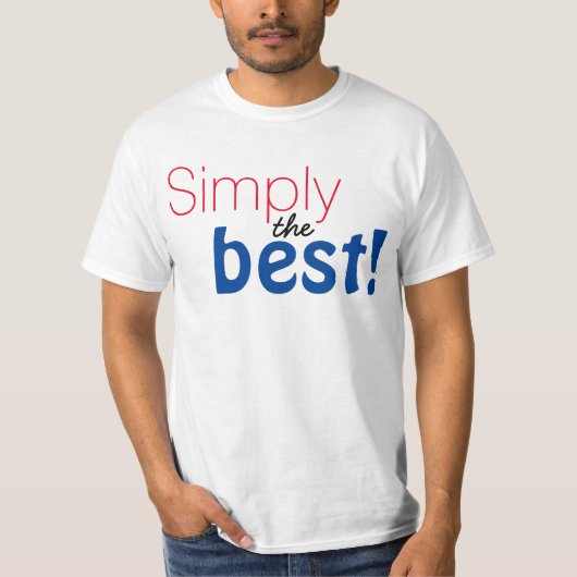 T-shirt Simplement la conception de texte "Simplement le m (Devant)
