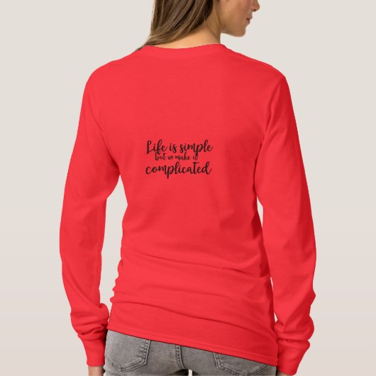 T-shirt Simplement la vie (Dos)