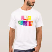 T-shirt Simplement marié LGBT LGBTQ - Typographie du drape (Devant)