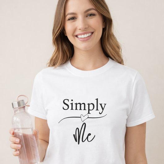 T-shirt Simplement Moi Minimaliste