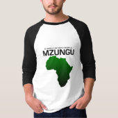 T-shirt simplement mzungu (Devant)