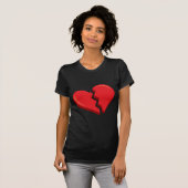 T-shirt simplement un cœur brisé (Devant entier)