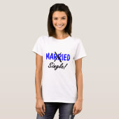 T-shirt Simples divorcés (bleu) (Devant entier)