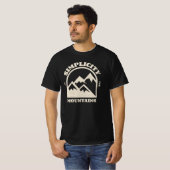 T-shirt Simplicité dans les montagnes (Devant entier)