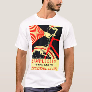 T-shirt SIMPLICITÉ est la clé du succès de la vie ancienne