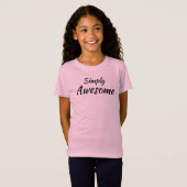 T-shirt Simply Awesome Girl's Fine Jersey (Devant entier)