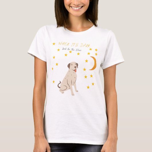T-shirt Simply Southern When It's Dark Cherchez les étoile (Devant)