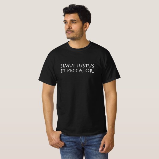 T-shirt Simul iustus et peccator (Devant entier)