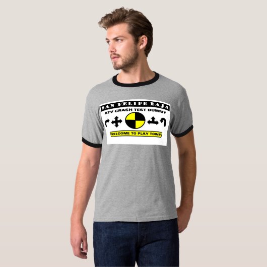 T-SHIRT SIMULACRE D'ESSAI D'ACCIDENT D'ATV (CRU) (Devant entier)