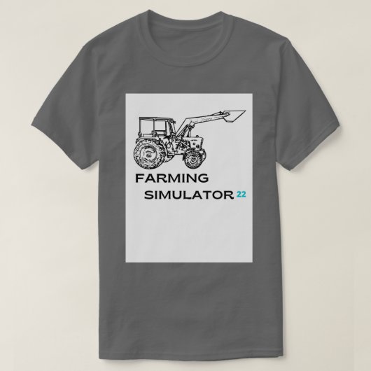 T-shirt Simulateur agricole 22 Camions Chaîne de productio (Design devant)
