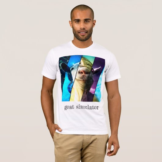 T-shirt simulateur de chèvre amazin (Devant entier)