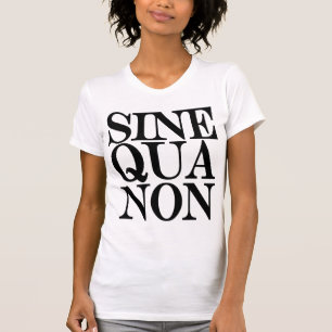 T-shirt Sine Qua Non Latin Citation Ladies Singlet