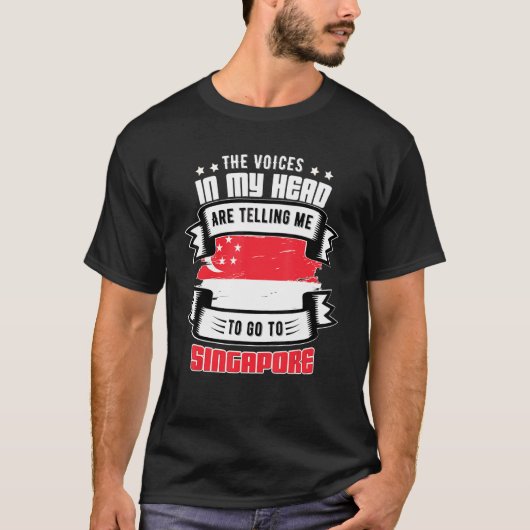 T-shirt Singapour dans ma tête (Devant)