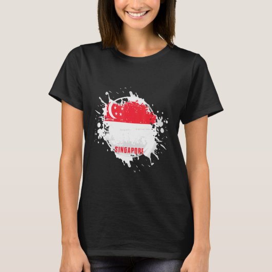 T-shirt Singapour Splash (Devant)