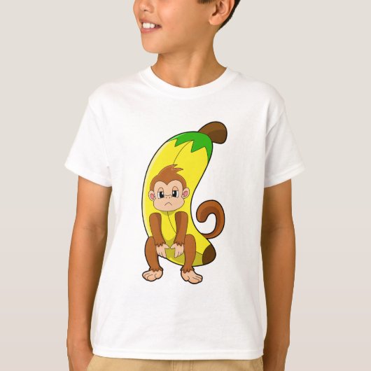 T-shirt Singe à la banane (Devant)