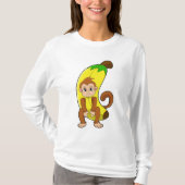 T-shirt Singe à la banane (Devant)