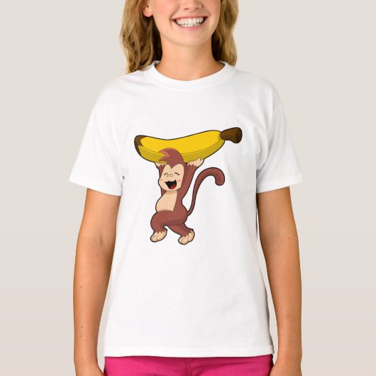 T-shirt Singe à la banane (Devant)