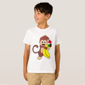T-shirt Singe à la banane (Devant entier)