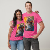 T-shirt Singe à lunettes de soleil (Unisexe)