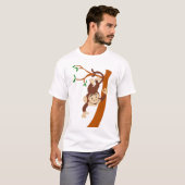 T-shirt Singe amical (Devant entier)