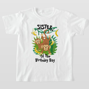 T-shirt Singe Anniversaire Chemise Soeur Singe Anniversair