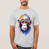 T-shirt singe aquarelle (Devant)