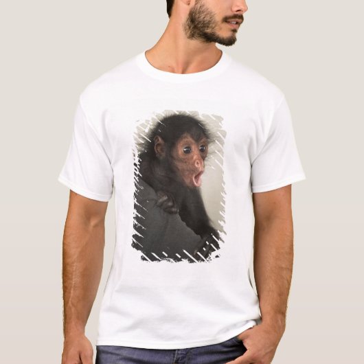 T-shirt Singe araignée à face rouge Ateles paniscus) (Devant)