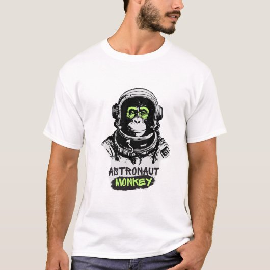 t-shirt singe astronaute (Devant)